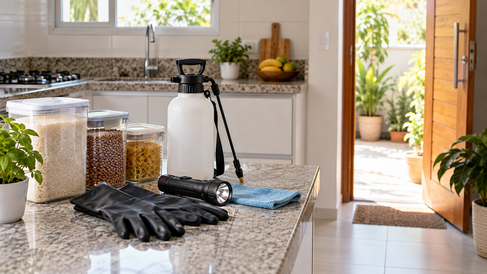 Prevenção contra pragas em uma residência